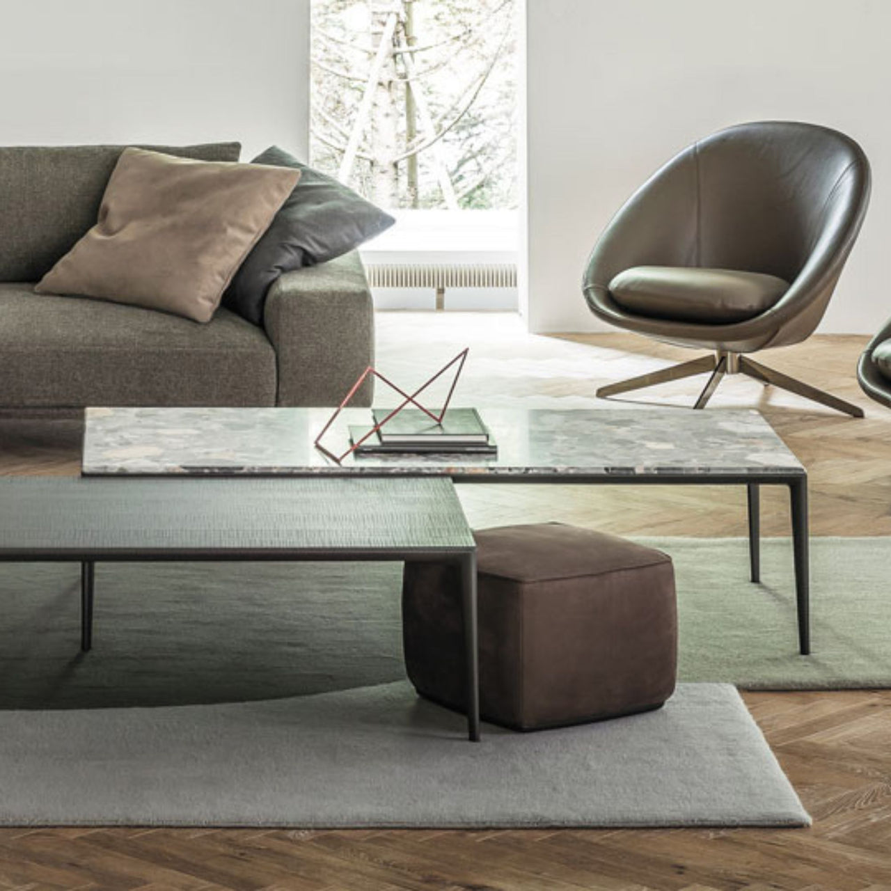 Era Marble Coffee Table, 156cm