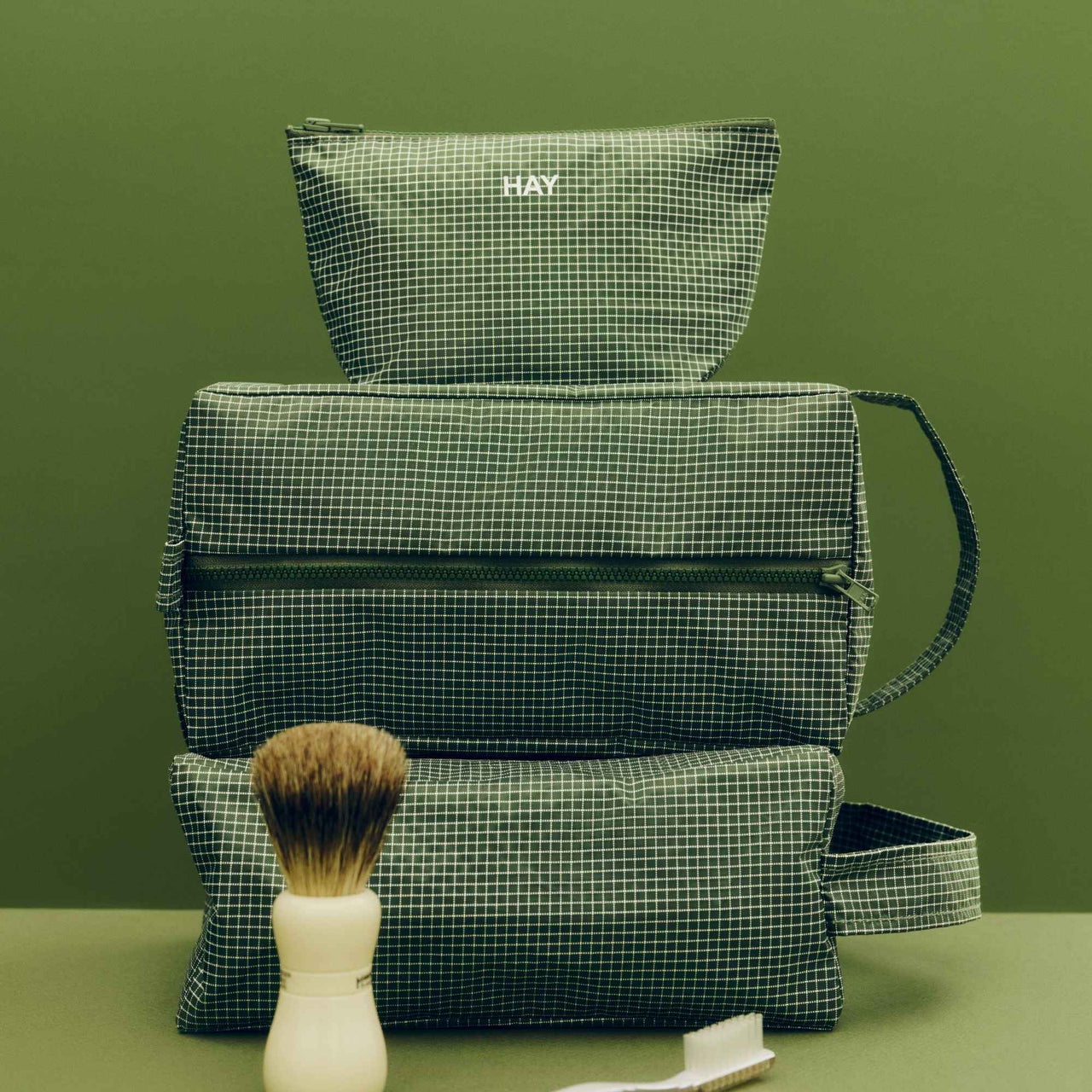 Grid Wash Bag, Small