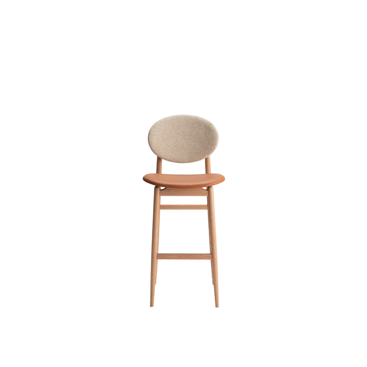 Outline Barstool, Upholstered