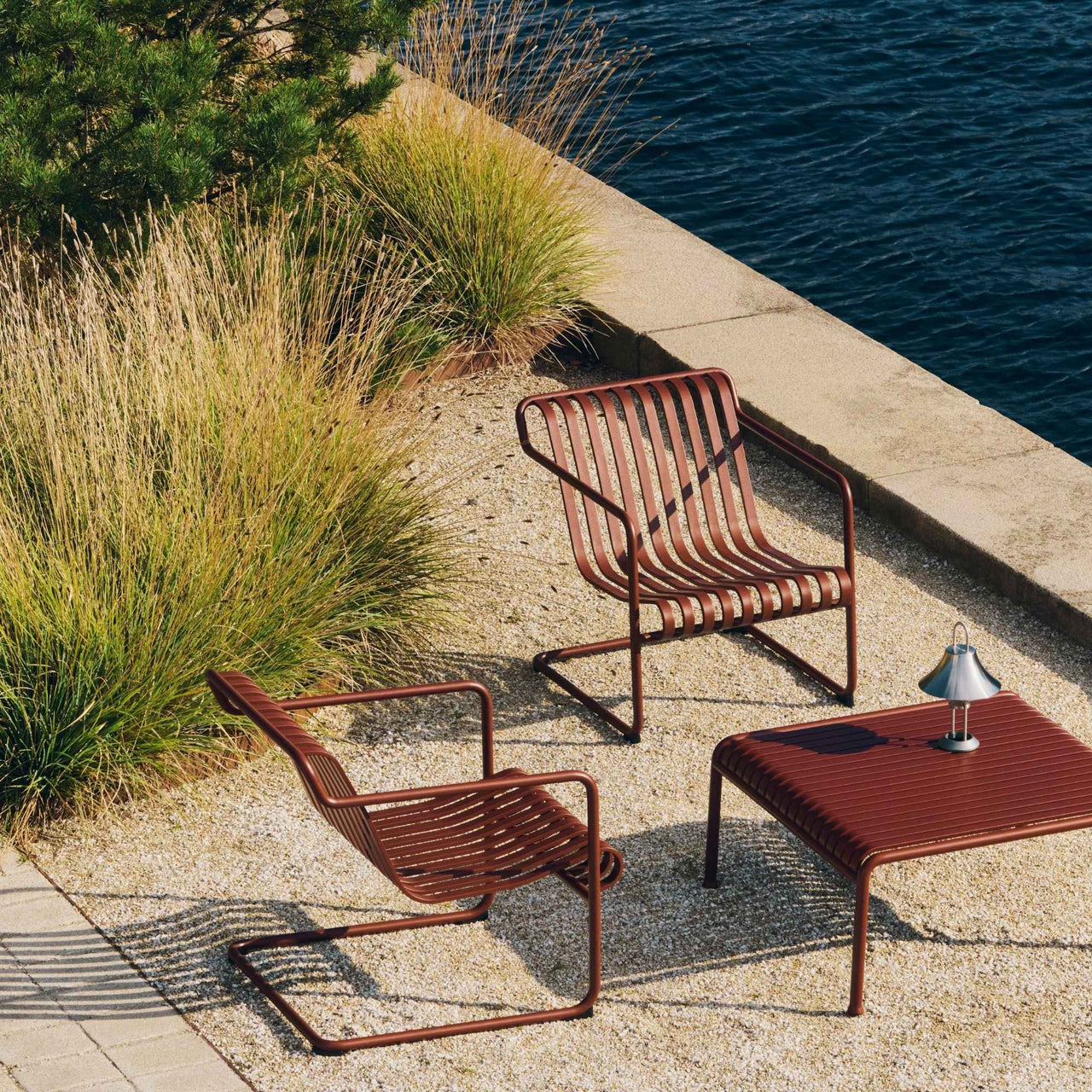 Palissade Cantilever Lounge Chair, Low