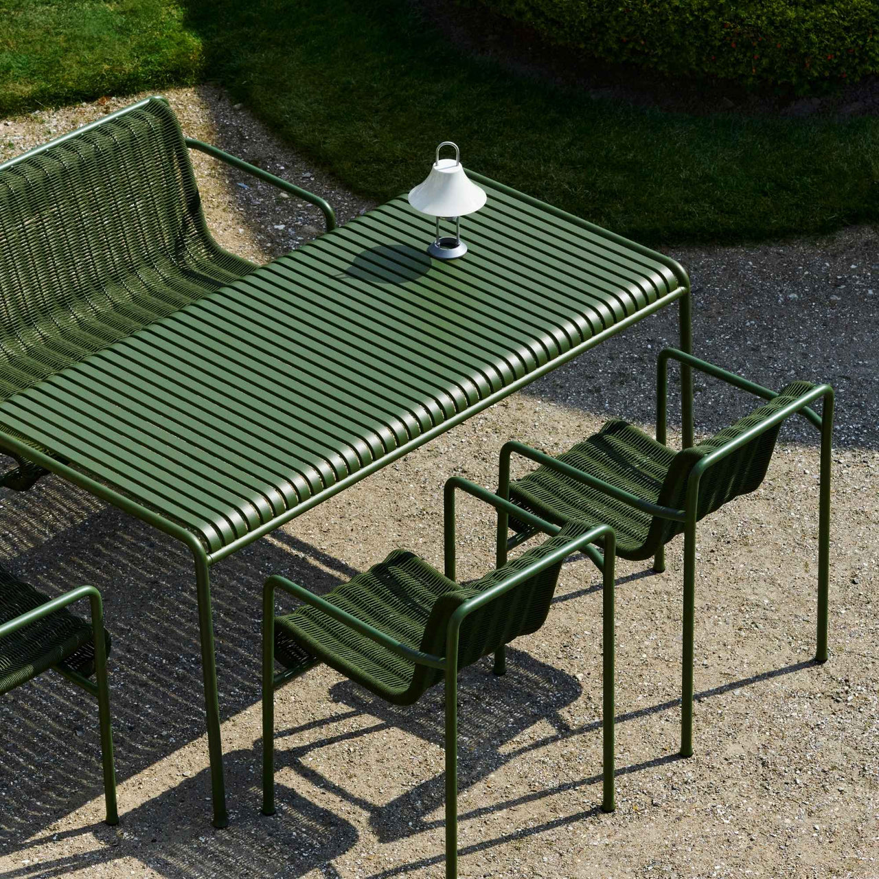 Palissade Cord Dining Bench W. Armrest