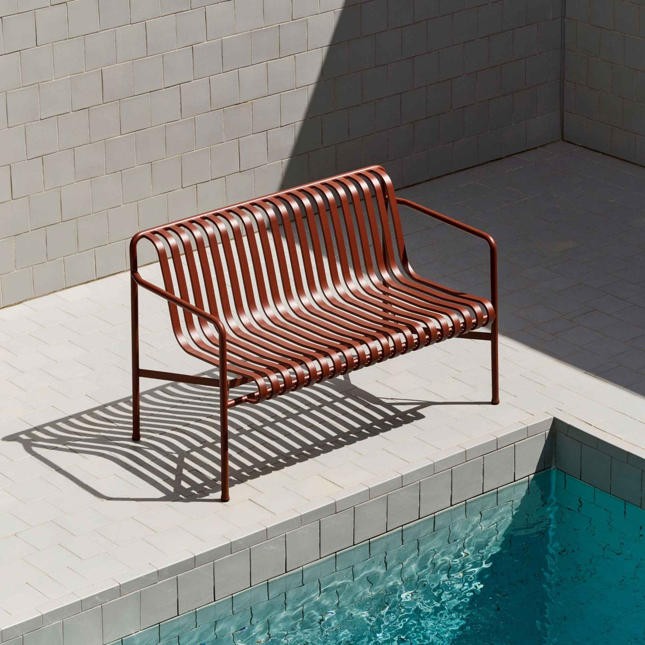 Palissade Dining Bench, W. Armrest