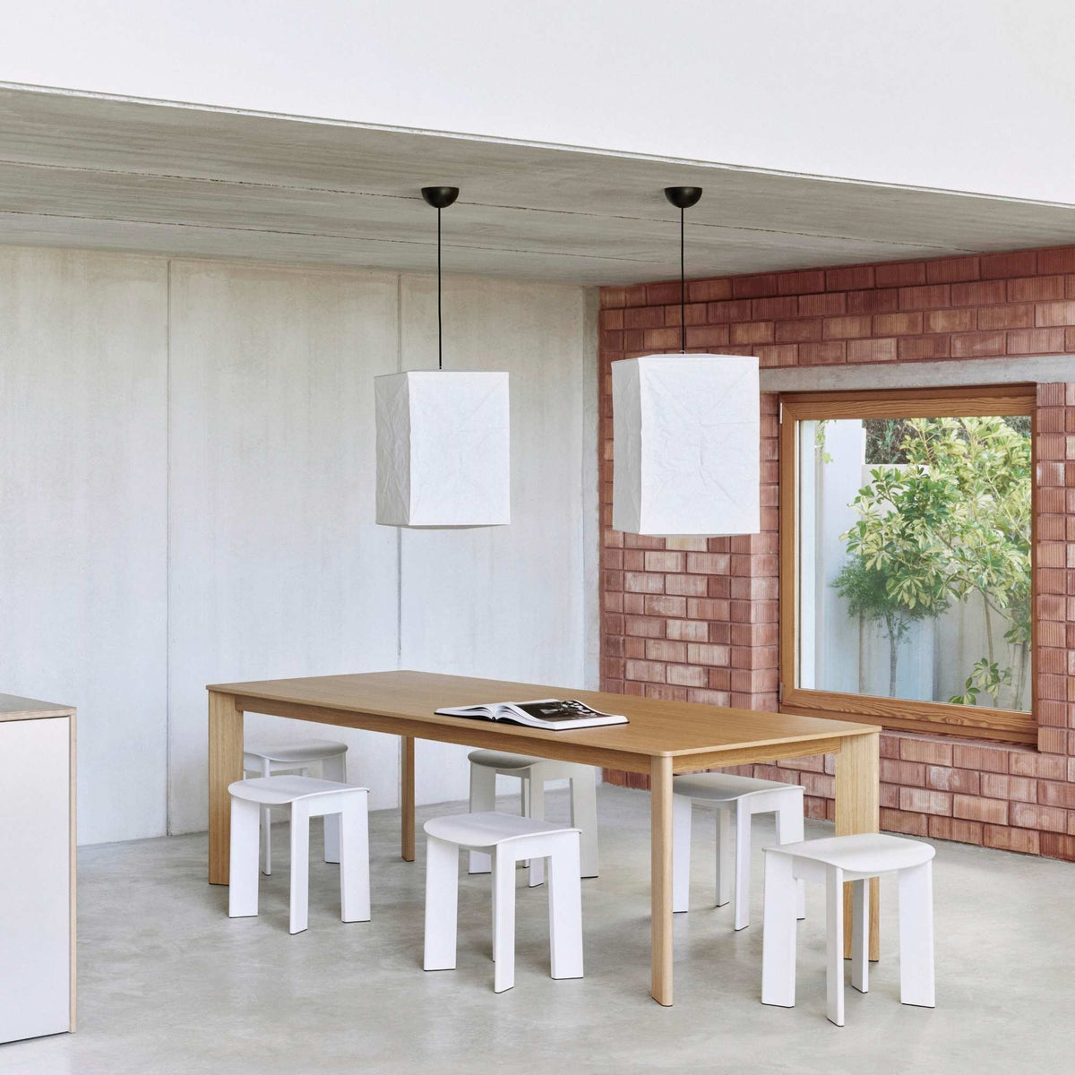 Paper Shade Pendant, Cube High