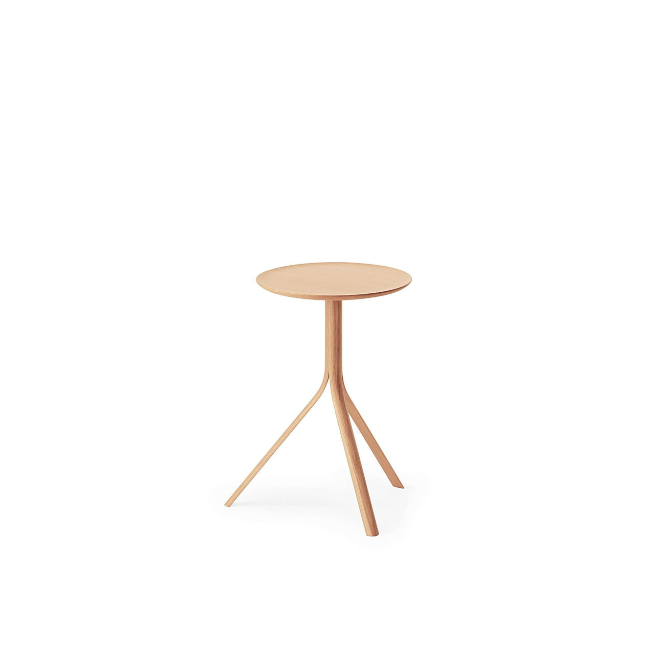 Splinter Round High Side Table, 35H