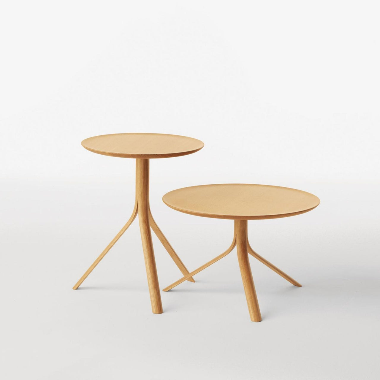Splinter Round High Side Table, 35H