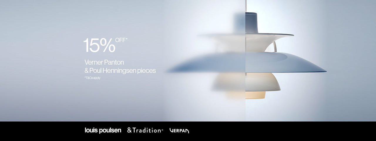 15% Off Verner Panton & Poul Henningsen Pieces