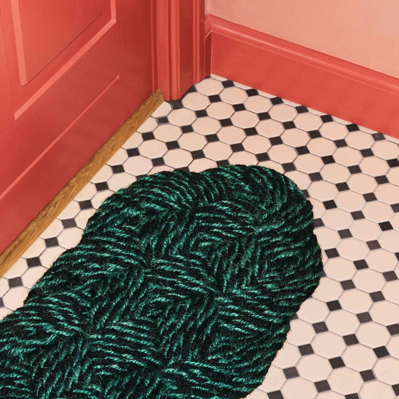 Coco Door Mat, Swirl