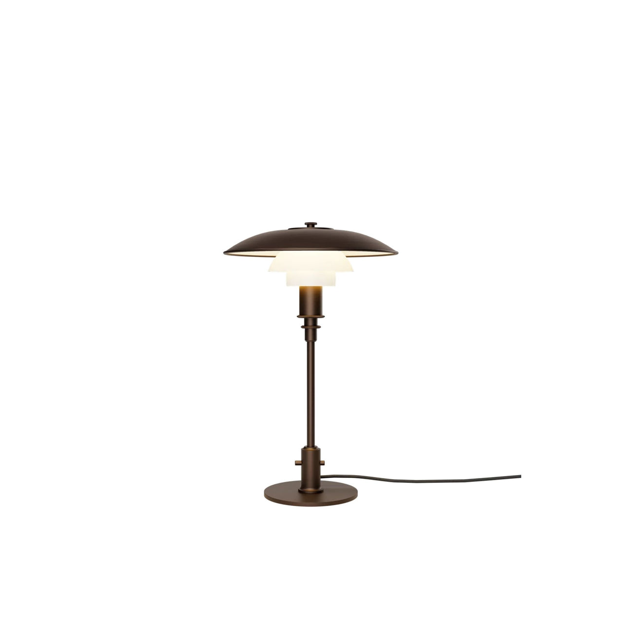 PH 3/2 Aged Brass Opal Table Lamp
