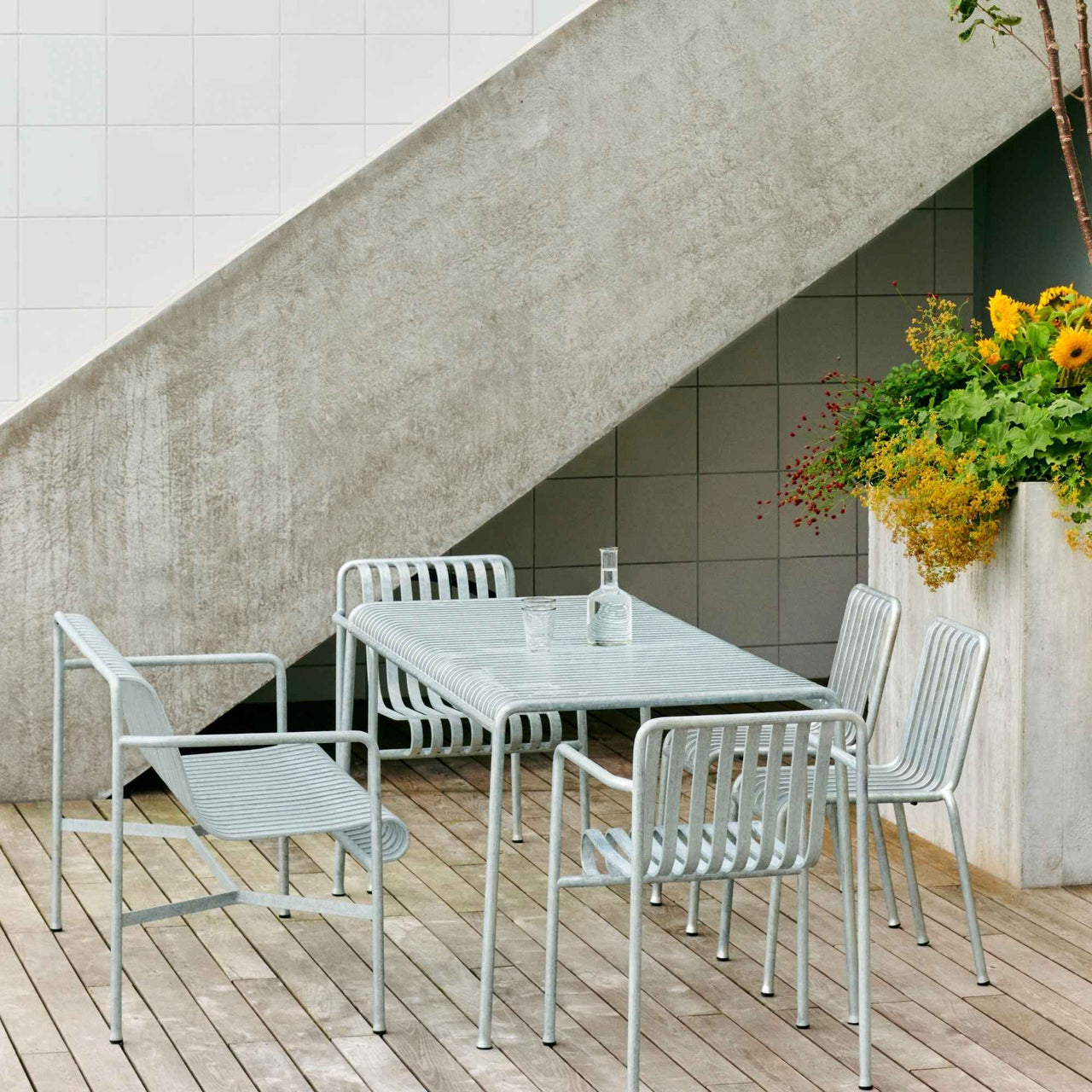 Palissade Hot Galvanised Dining Armchair