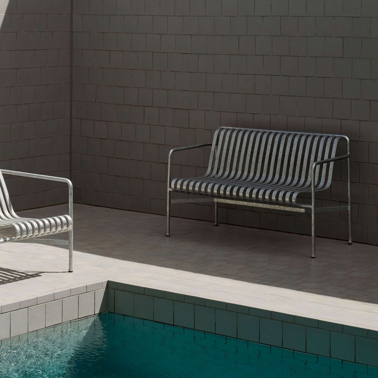 Palissade Hot Galvanised Dining Bench