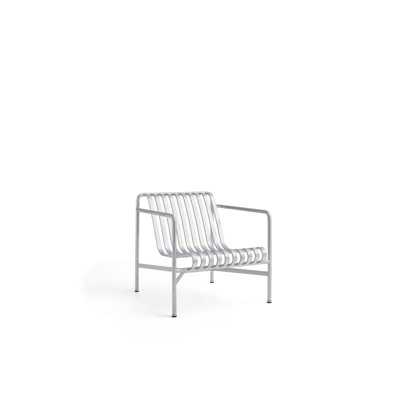 Palissade Hot Galvanised Lounge Chair, Low