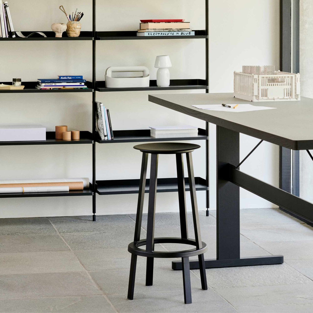 Revolver Bar Stool, High