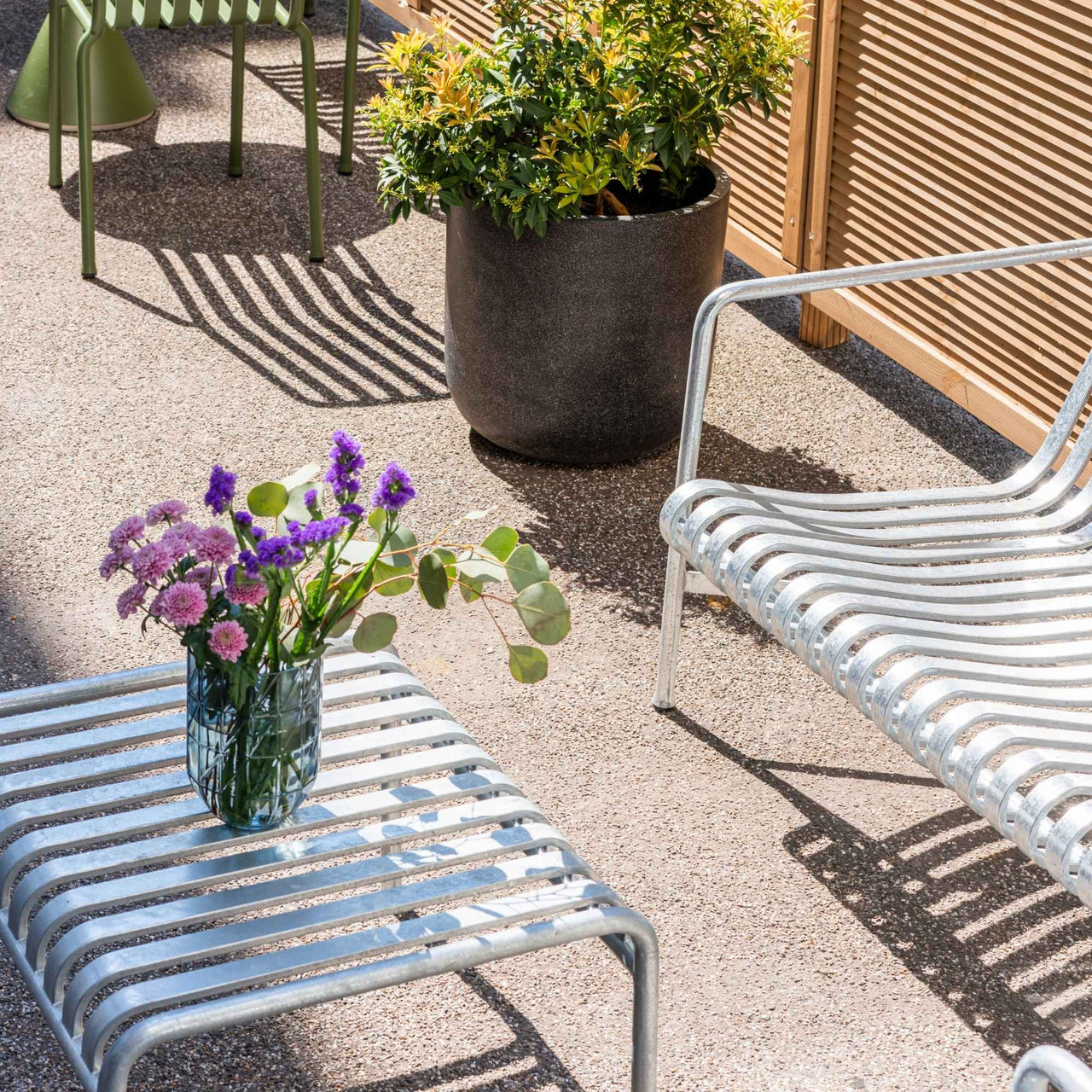 Palissade Hot Galvanised Ottoman