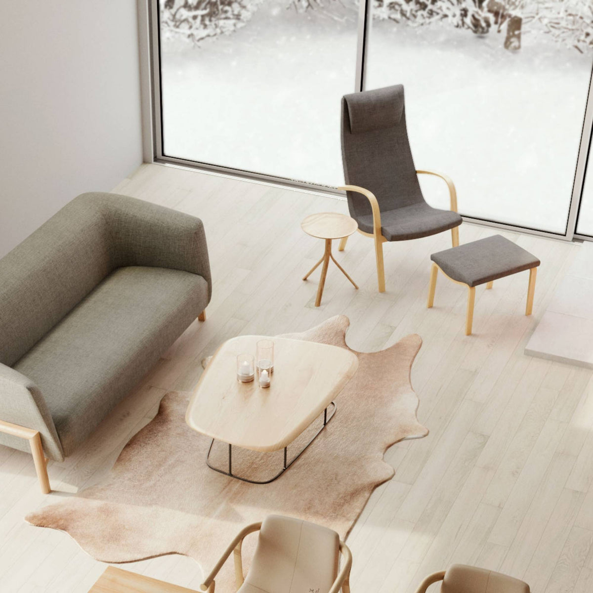 Table With Splinters Splinter Round High Side Table, Ø37.5 | CondeHouse Singapore | Grafunkt