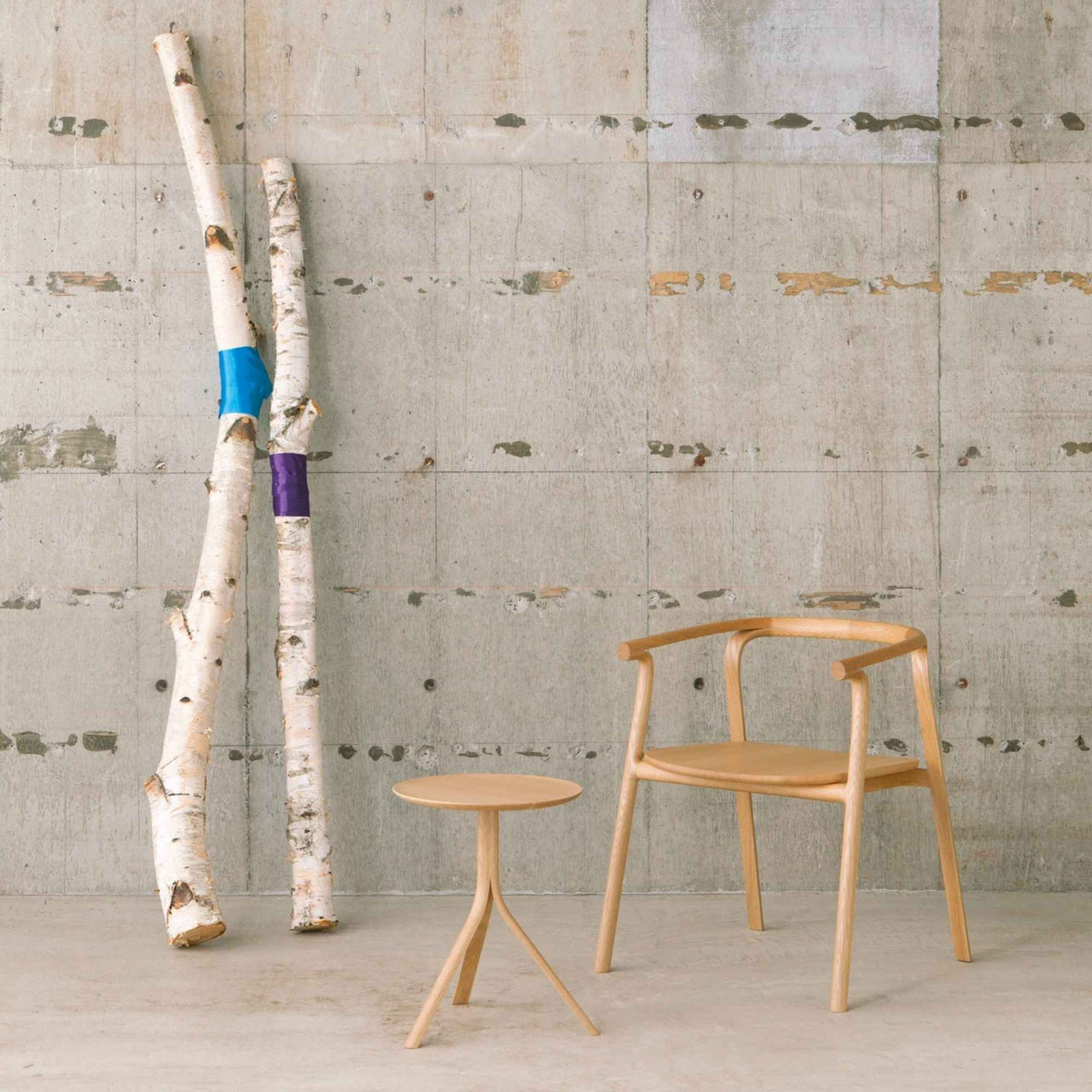 Splinter Round Side Table, 35