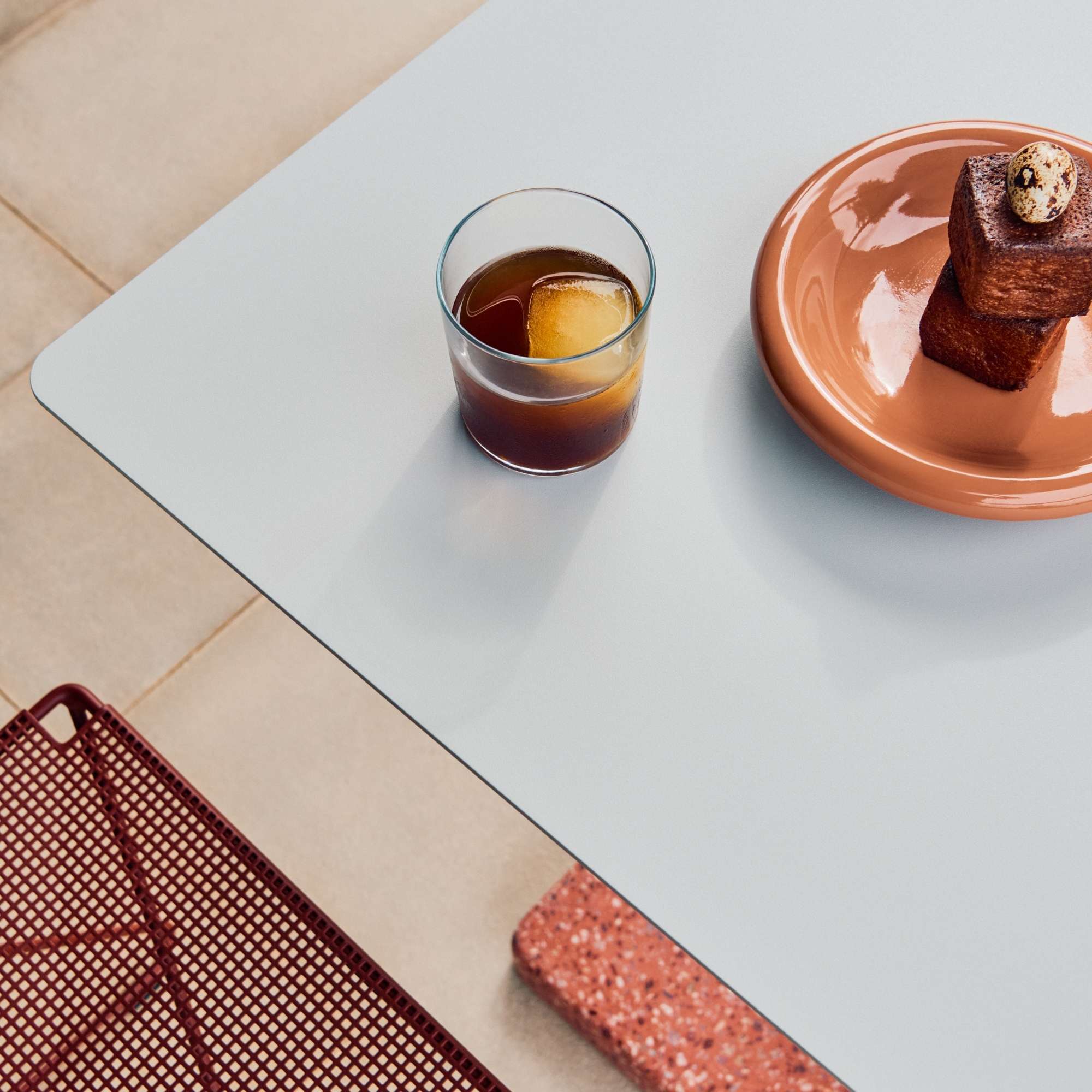 Terrazzo Square Outdoor Table, 60cm | HAY Singapore | Grafunkt
